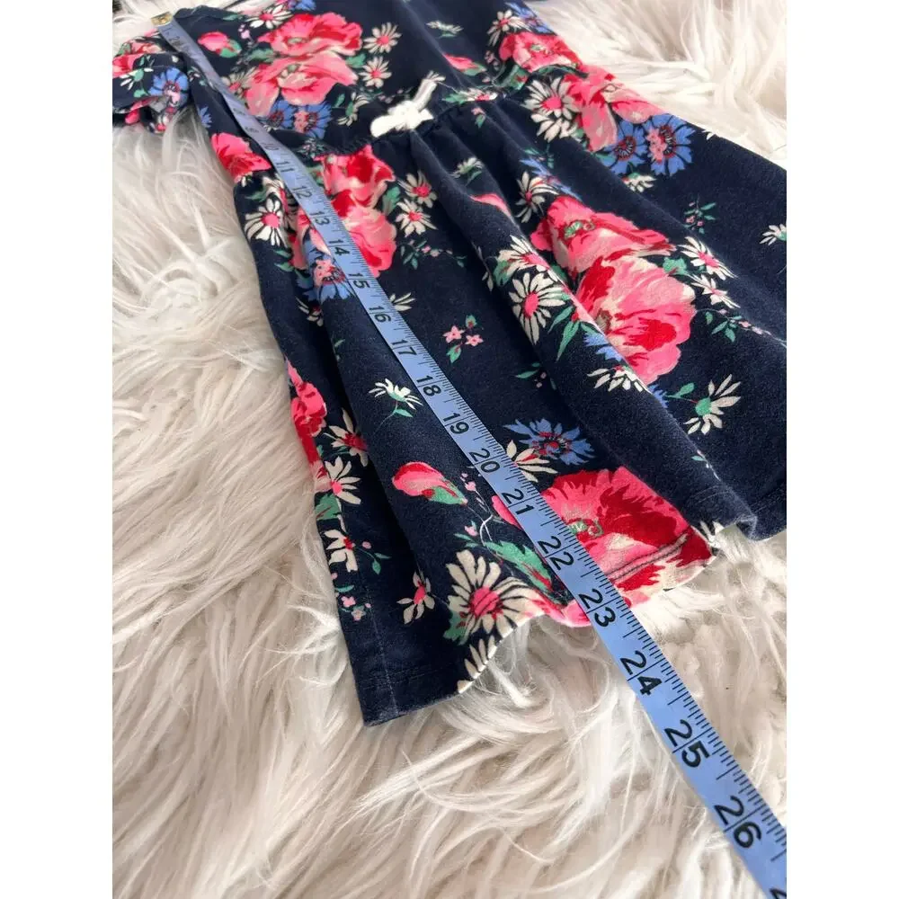 Gap Kids Girl‎ Floral Print Short Sleeve Dress Pullover Multicolor Size Small